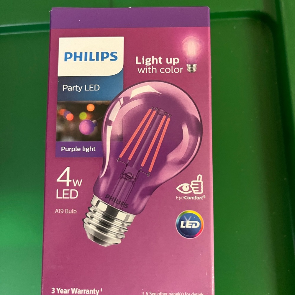 Philips Party LED Purple Light Bulb